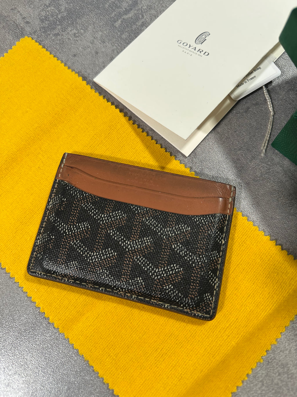Goyard Saint Sulpice Cardholder Black/Brown