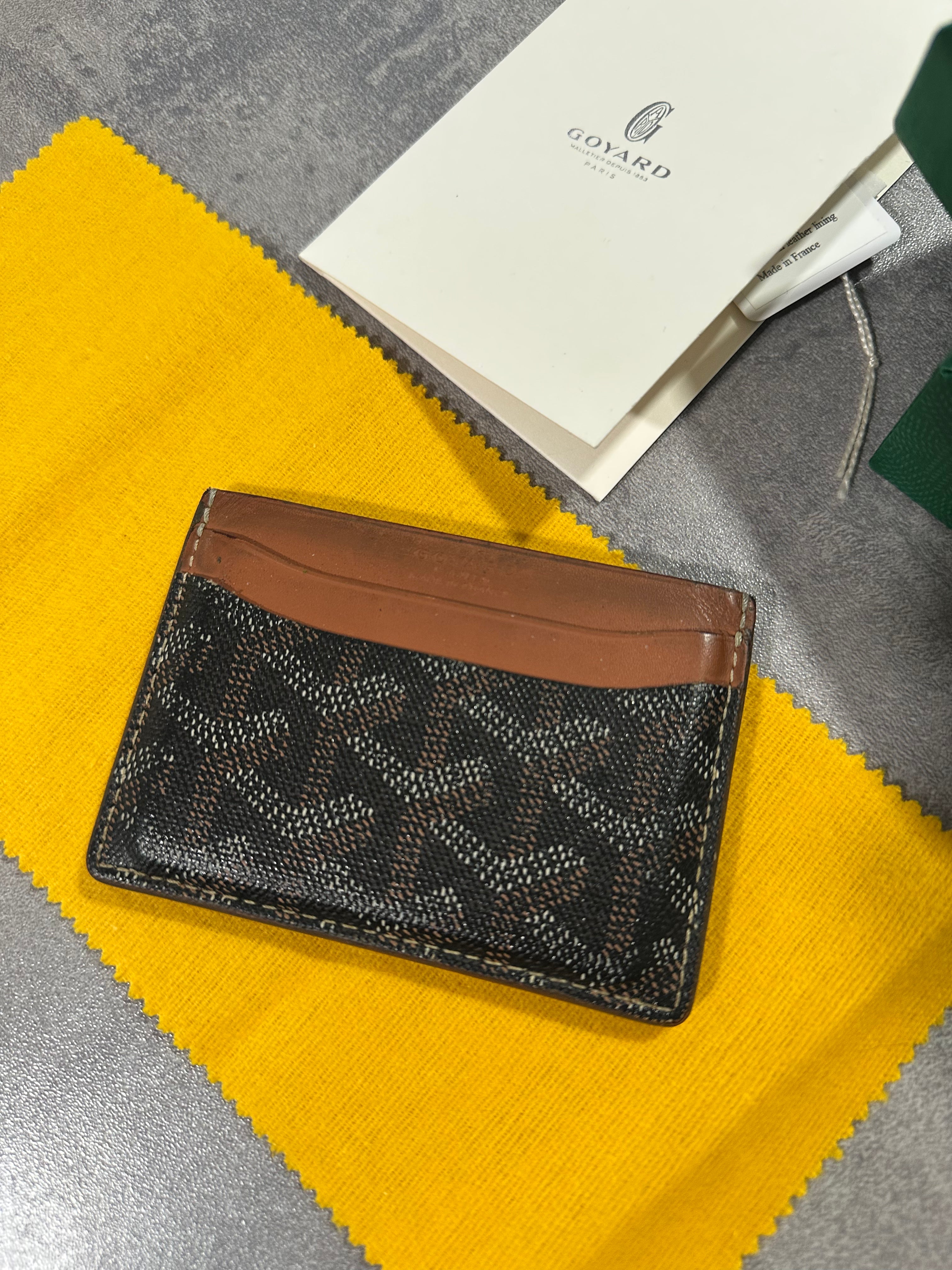 Goyard Saint Sulpice Cardholder Black/Brown