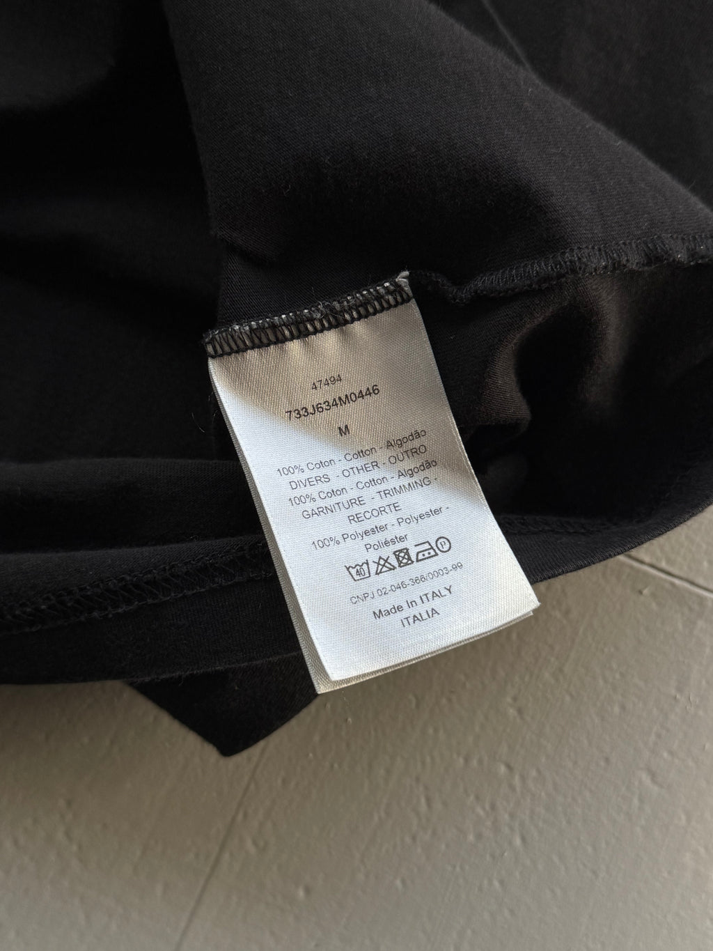 Dior Homme Roses Tee Black/Red (USED)