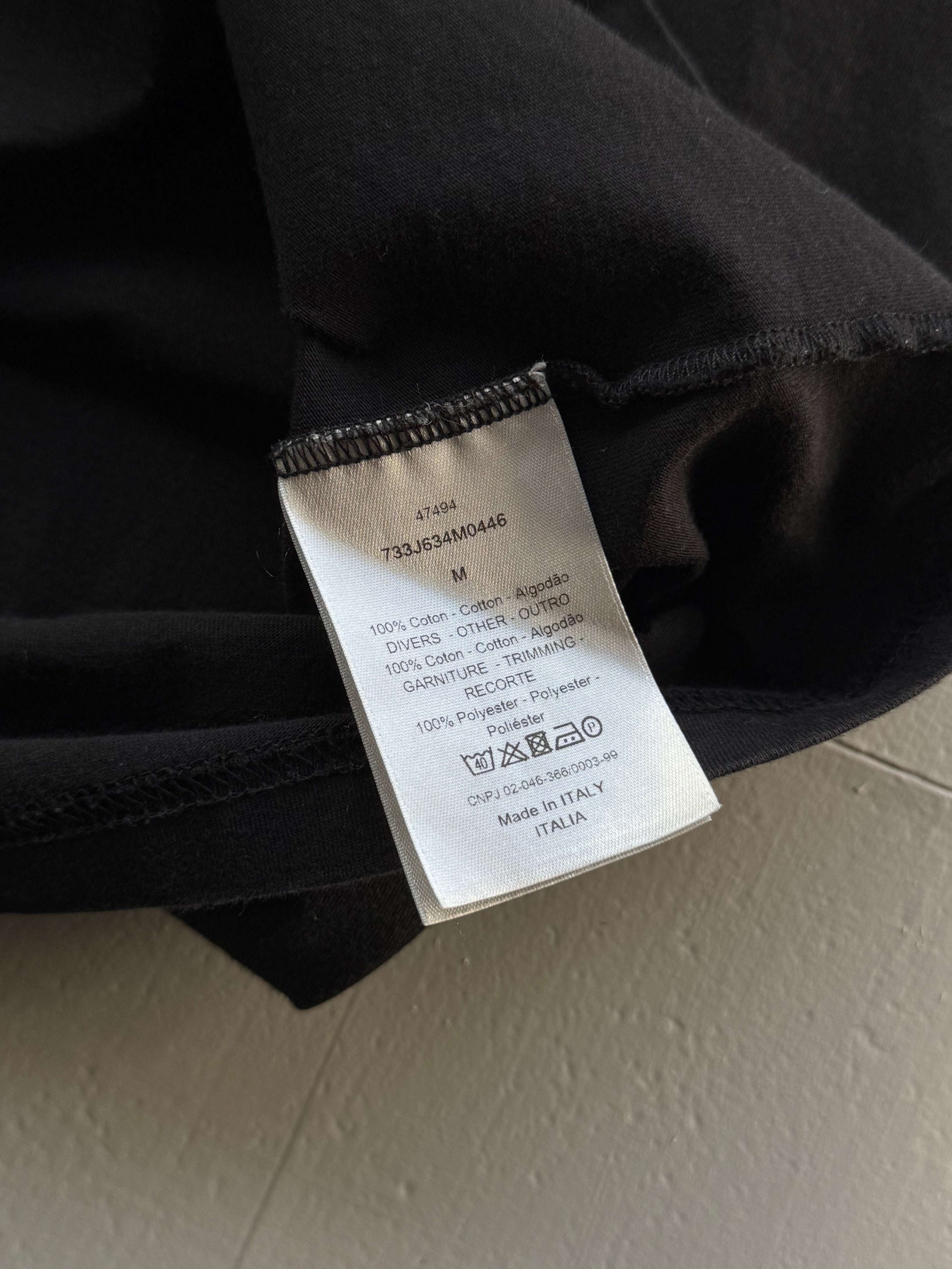 Dior Homme Roses Tee Black/Red (USED)