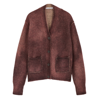 Acne Studios Kark Cardigan Faded Burgundy