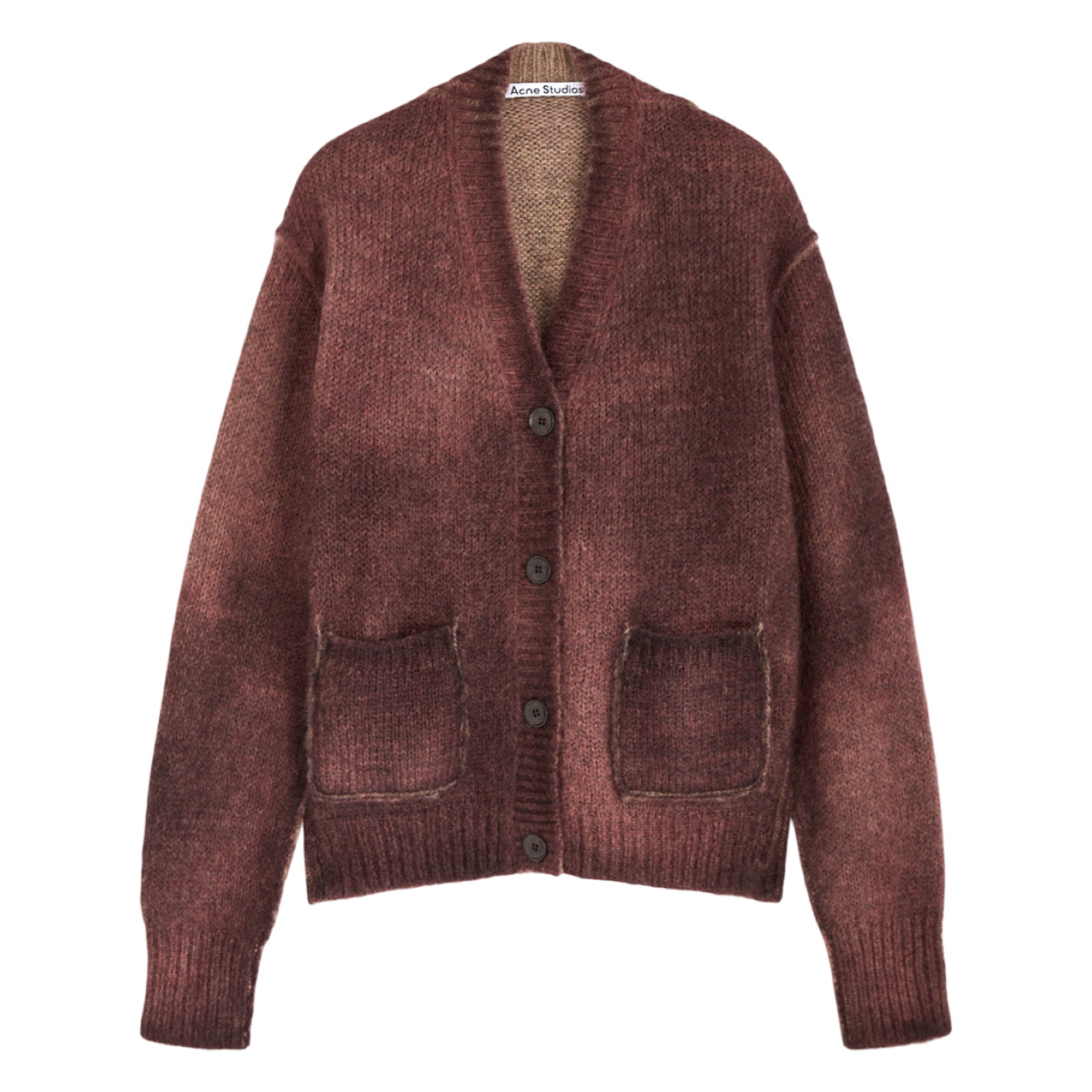 Acne Studios Kark Cardigan Faded Burgundy