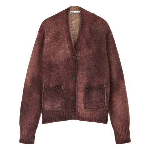 Acne Studios Kark Cardigan Faded Burgundy | Vintage Clothing Store Canada