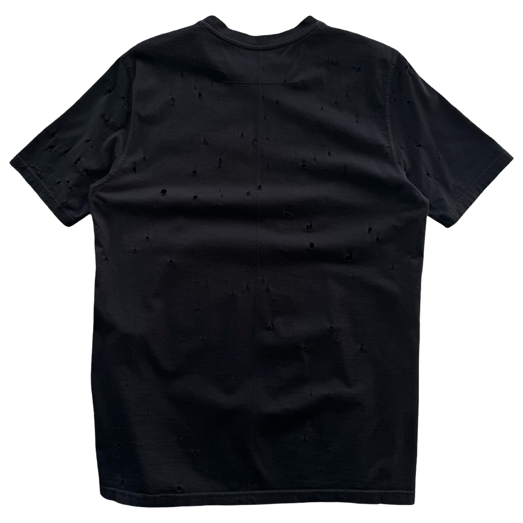 Givenchy Distressed Logo Tee Black