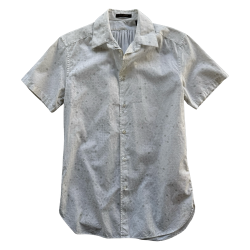 Louis Vuitton Mini Monogram Button Up Shirt White (USED) | Vintage Clothing Store Canada