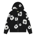 Denim Tears Cotton Wreath Zip Hoodie Black