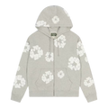 Denim Tears Cotton Wreath Zip Hoodie Grey
