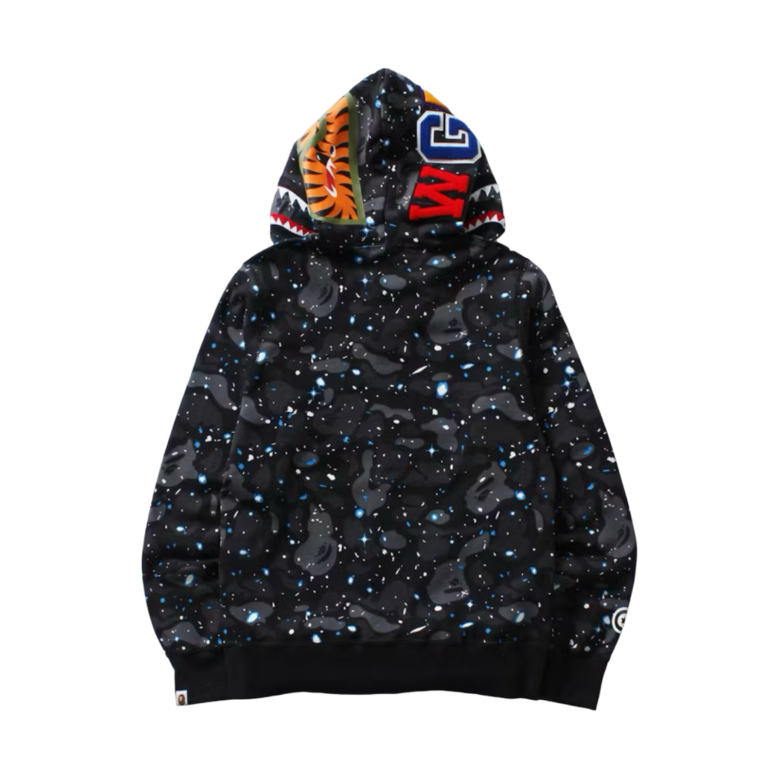 BAPE Space Camo Shark Full Zip Hoodie Black