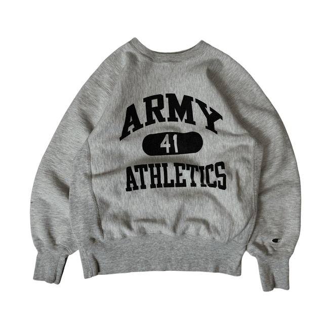 Vintage Army Athletics Sweatshirt Grey