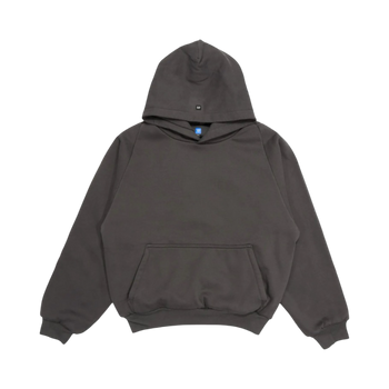 Yeezy Gap Logo Shrunken Hoodie Dark Grey
