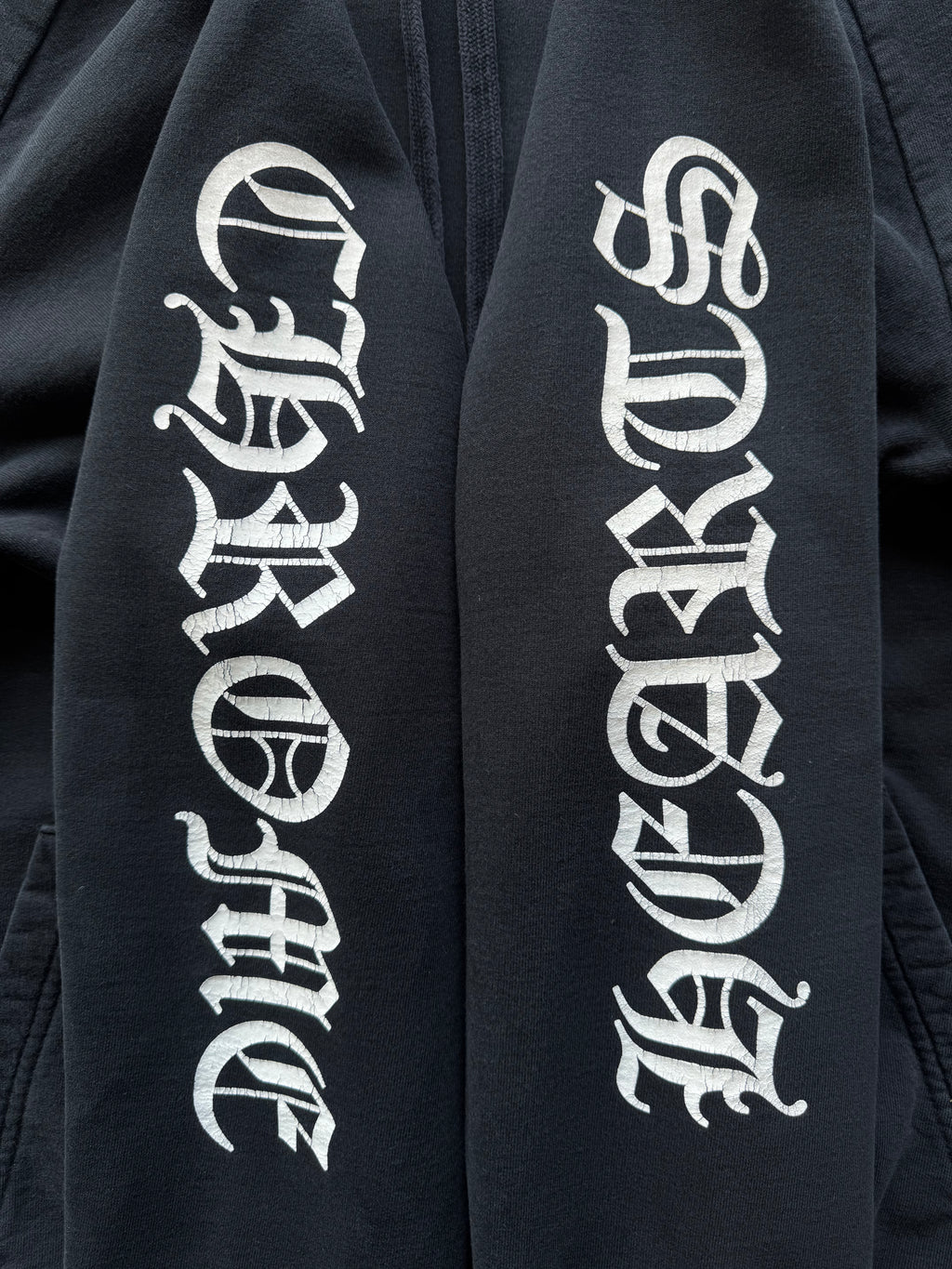 Chrome Hearts Cemetery Cross Tire Tracks Hoodie