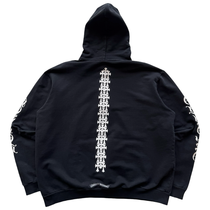 Chrome Hearts Cemetery Cross Tire Tracks Hoodie | Vitnage Clothing Store Canada