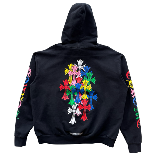 Chrome Hearts Multi Cross Black Hoodie | Vintage Clothing Store Canada