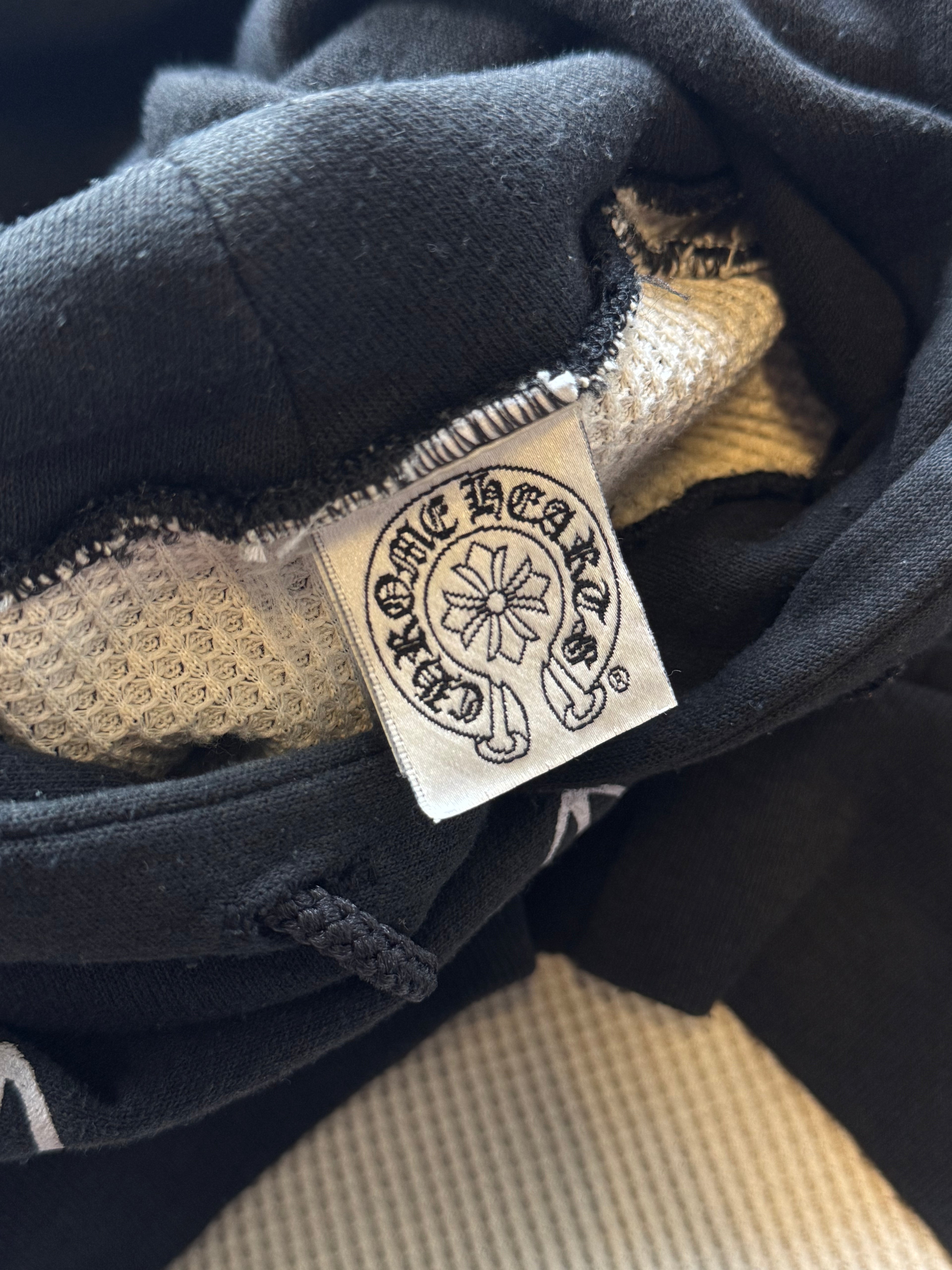 Vintage Chrome Hearts Floral Horse Shoe Thermal Hoodie