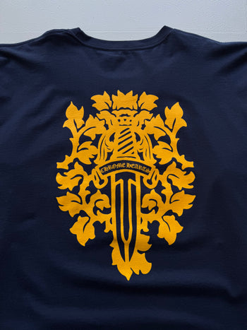 Chrome Hearts V89 Dagger Long Sleeve Tee Navy