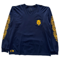 Chrome Hearts V89 Dagger Long Sleeve Tee Navy