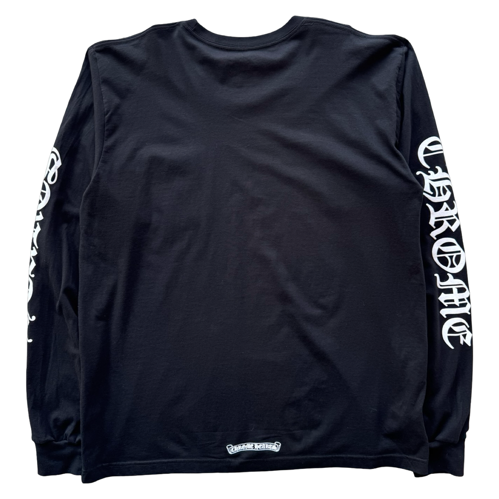Chrome Hearts Collar Logo Longsleeve Black