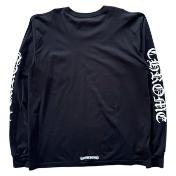 Chrome Hearts Collar Logo Longsleeve Black