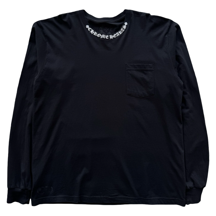 Chrome Hearts Collar Logo Longsleeve Black | Vitnage Clothing Store Canada
