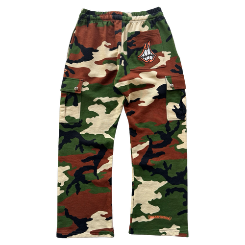 Chrome Hearts Matty Boy Caution Cargo Camo Sweatpants | Vintage Clothing Store Canada