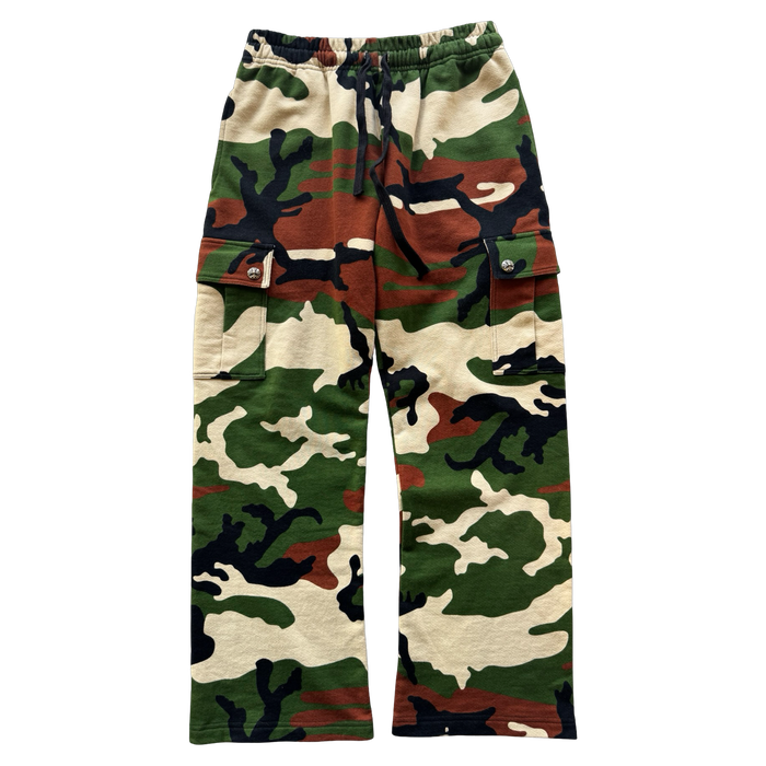 Chrome Hearts Matty Boy Caution Cargo Camo Sweatpants | Vitnage Clothing Store Canada