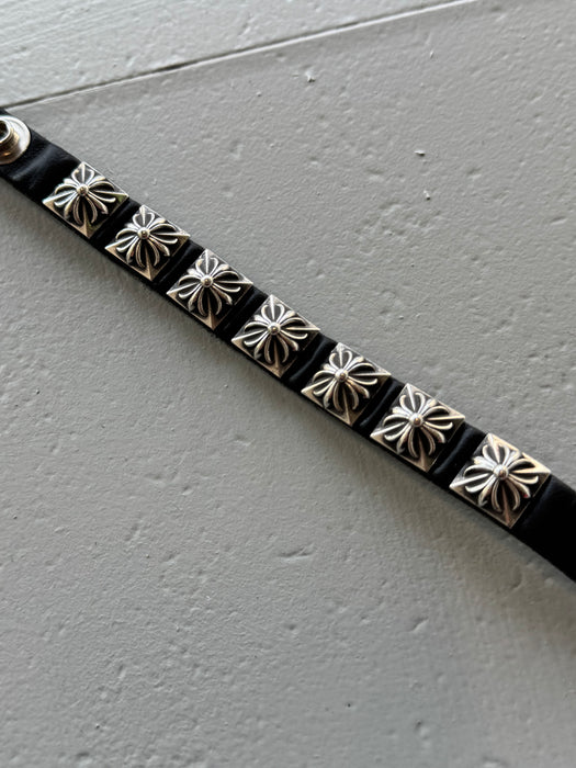 Chrome Hearts Plus Leather Bracelet | Vitnage Clothing Store Canada