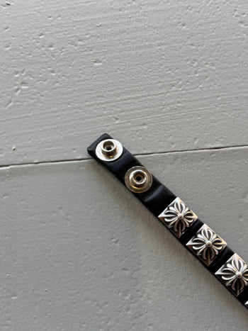 Chrome Hearts Plus Leather Bracelet
