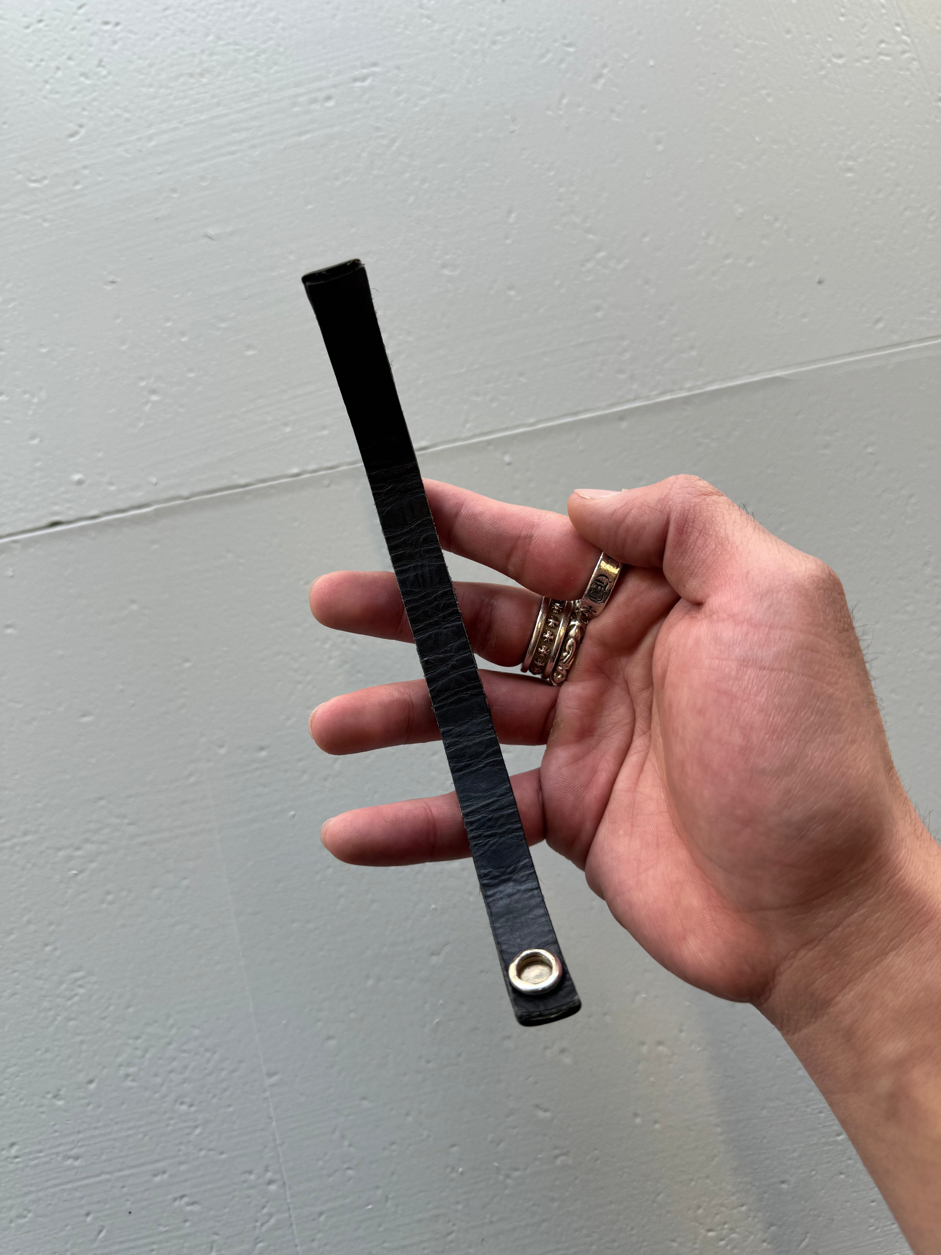 Chrome Hearts Plus Leather Bracelet