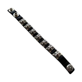 Chrome Hearts Plus Leather Bracelet