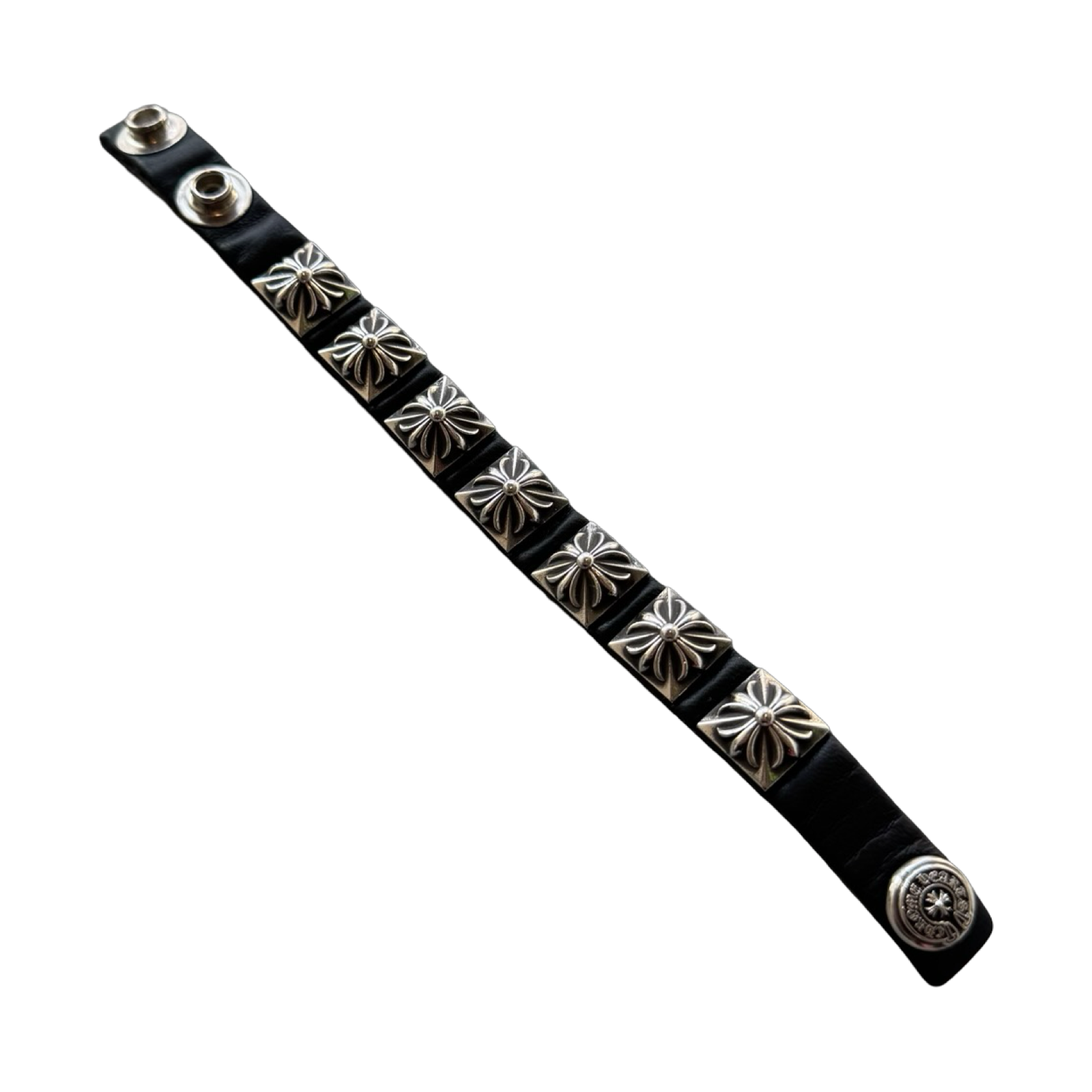 Chrome Hearts Plus Leather Bracelet