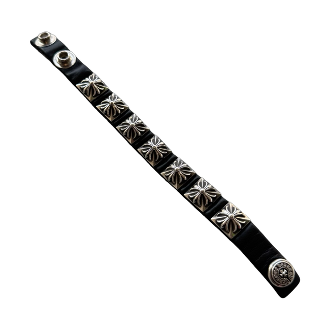 Chrome Hearts Plus Leather Bracelet