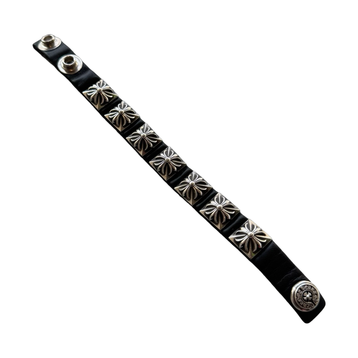Chrome Hearts Plus Leather Bracelet | Vitnage Clothing Store Canada