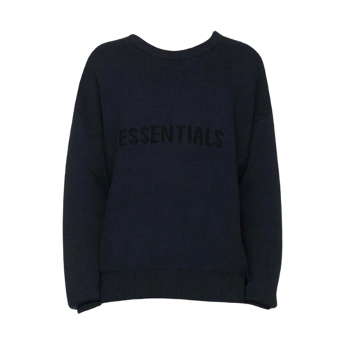 Fear Of God Essentials x SSENSE Knit Sweater 'Dark Navy' | Vintage Clothing Store Canada