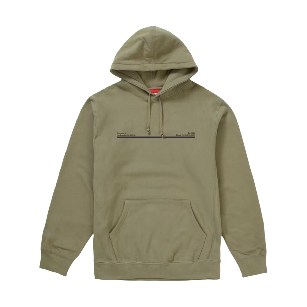 Supreme Los Angeles Shop Hooded Sweatshirt Light Olive