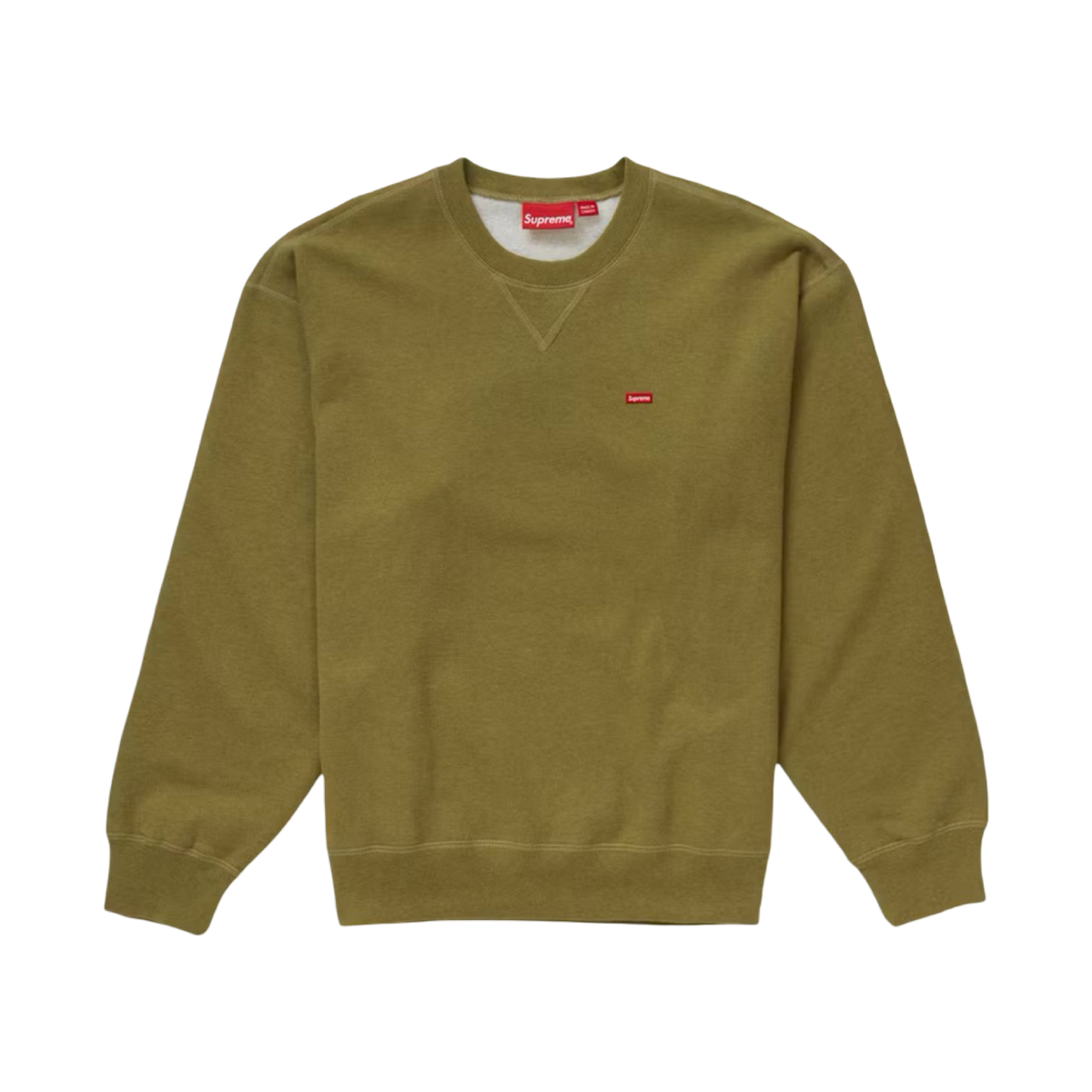 Supreme Small Box Logo Crewneck Heather Olive