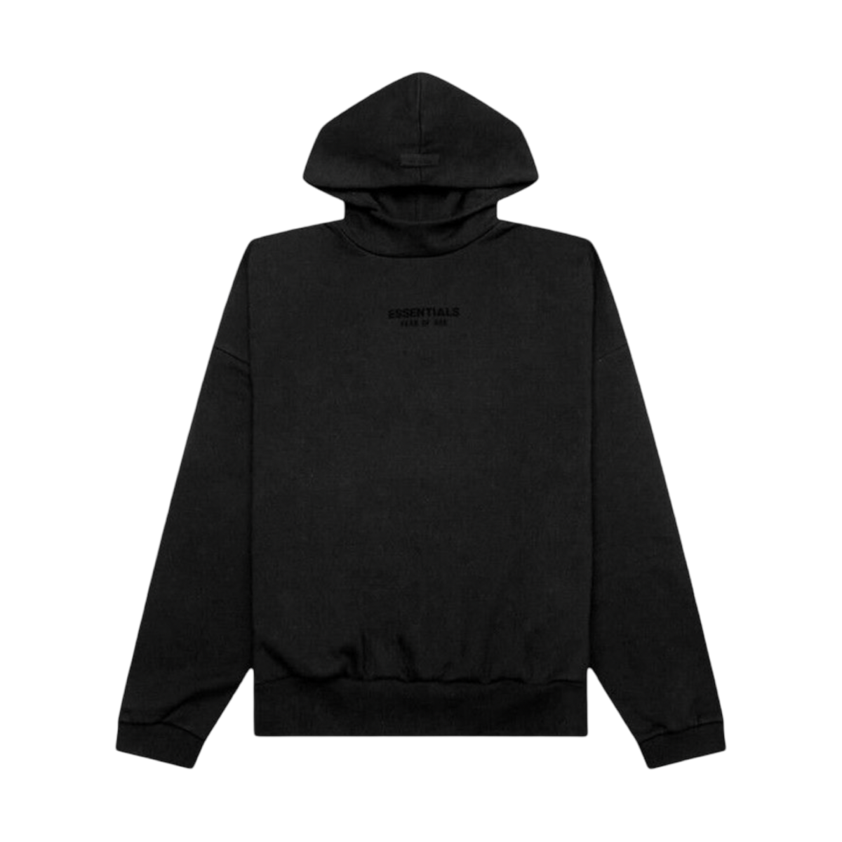 Essentials Fear Of God Hoodie Jet Black