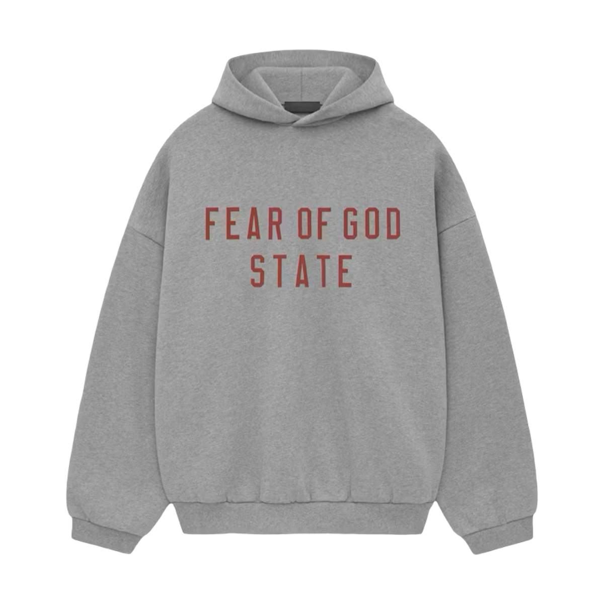 Essentials Fear Of God State Hoodie Dark Heather/Red
