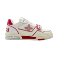 Louis Vuitton Trainer Low White Red Mesh (USED NO BOX)