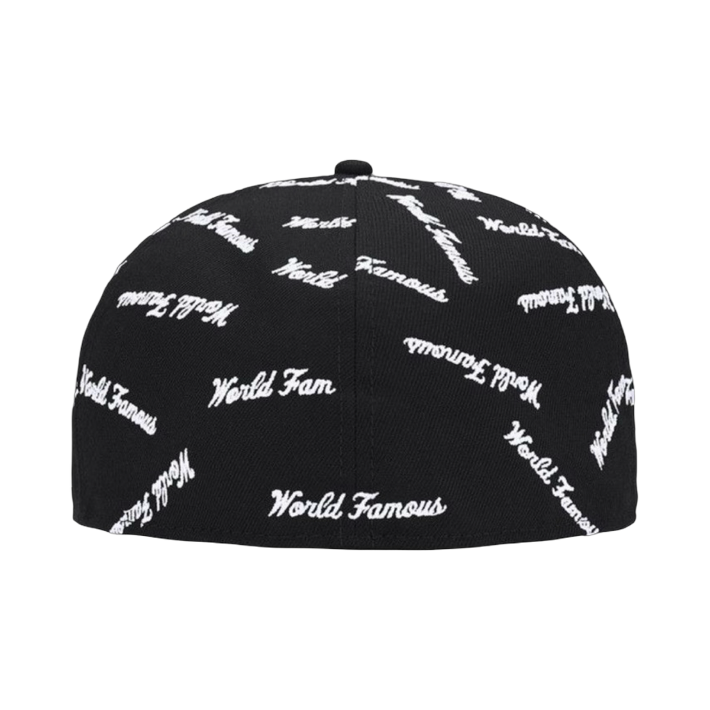 Supreme World Famous Box Logo New Era Hat Black