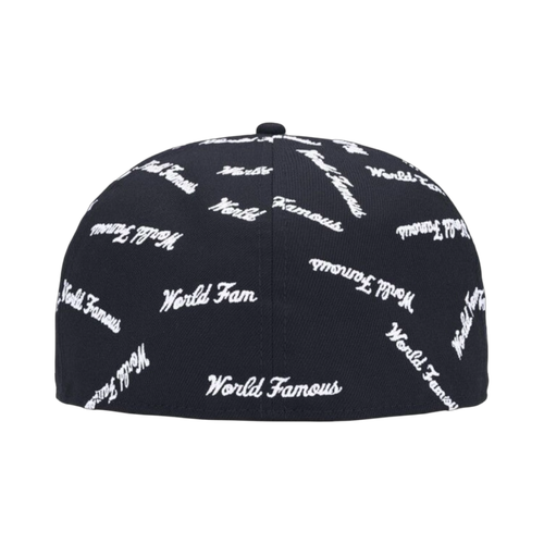 Supreme World Famous Box Logo New Era Hat Navy