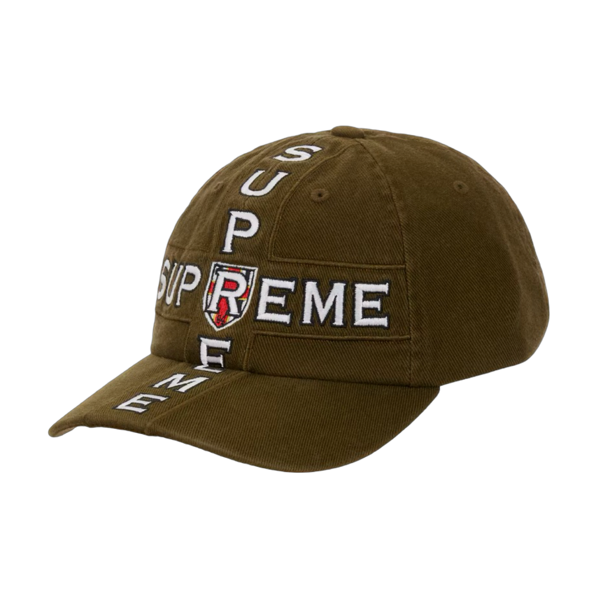 Supreme Cross 6-Panel Hat Olive