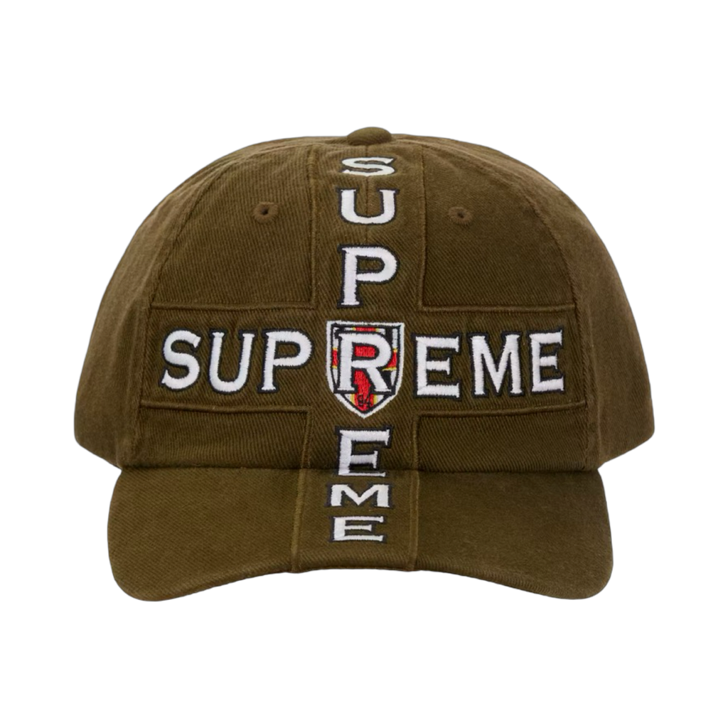 Supreme Cross 6-Panel Hat Olive