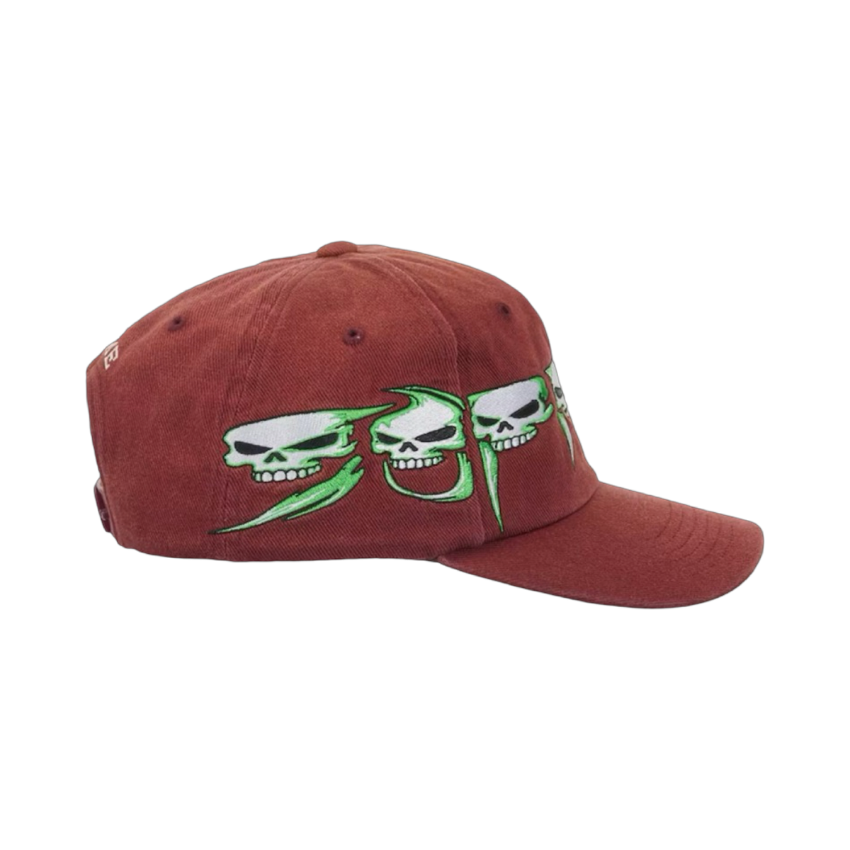 Supreme Skulls Spellout 6-Panel Hat Red