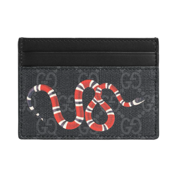 Gucci GG Supreme Kingsnake Print Card Case