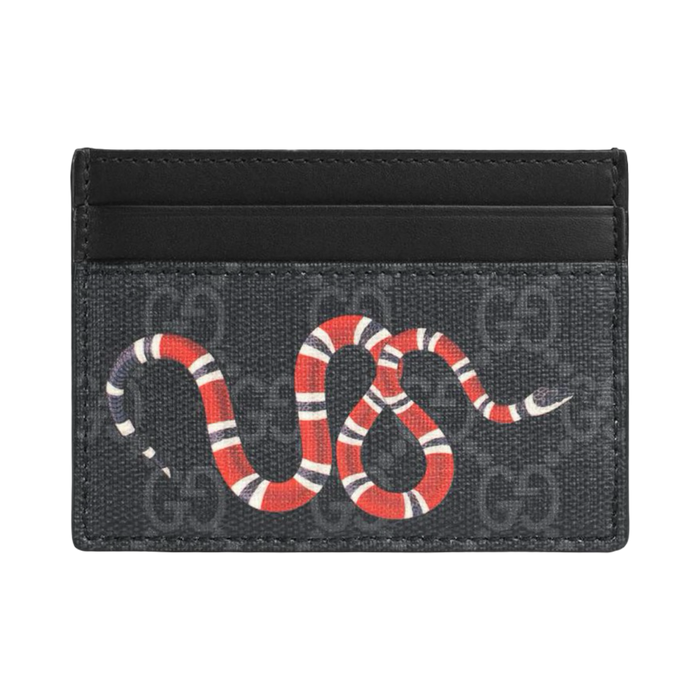 Gucci GG Supreme Kingsnake Print Card Case | Vitnage Clothing Store Canada