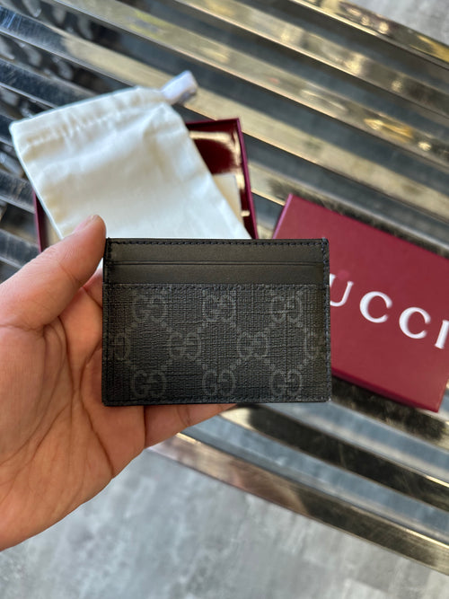 Gucci GG Supreme Kingsnake Print Card Case | Vintage Clothing Store Canada