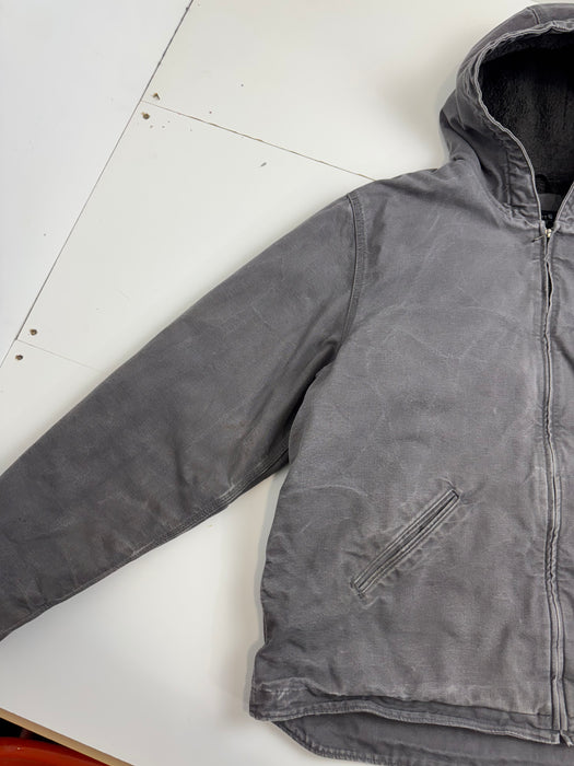 Carhartt Hooded Work Jacket Grey | Vitnage Clothing Store Canada