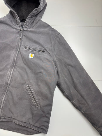 Carhartt Hooded Work Jacket Grey