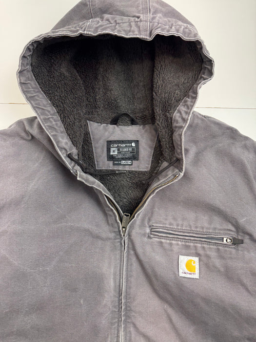Carhartt Hooded Work Jacket Grey | Vitnage Clothing Store Canada