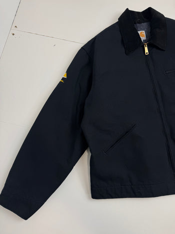 Vintage 2000s Carhartt Detroit Corporate Work Jacket Black